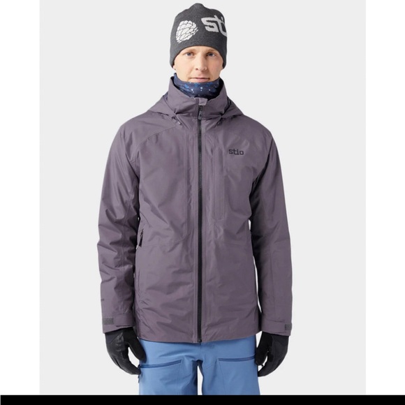 Stio Doublecharge Insulated Jacket Men’s XL Steel Pony Gray NWT Waterproof Ski - Picture 1 of 12